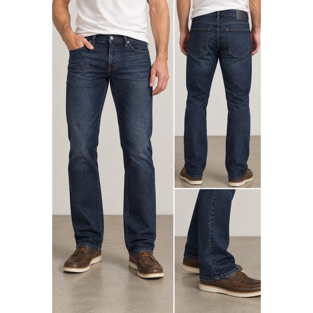 AG Adriano Goldschmied The Everett Slim Straight Jeans Dark Wash 32x34